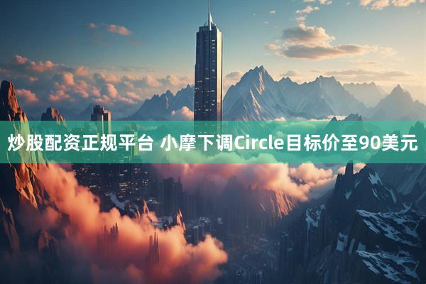 炒股配资正规平台 小摩下调Circle目标价至90美元